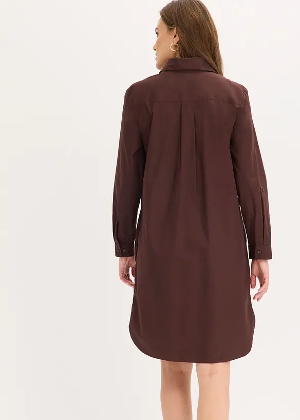 Robe-chemise en popeline de coton, bonprix