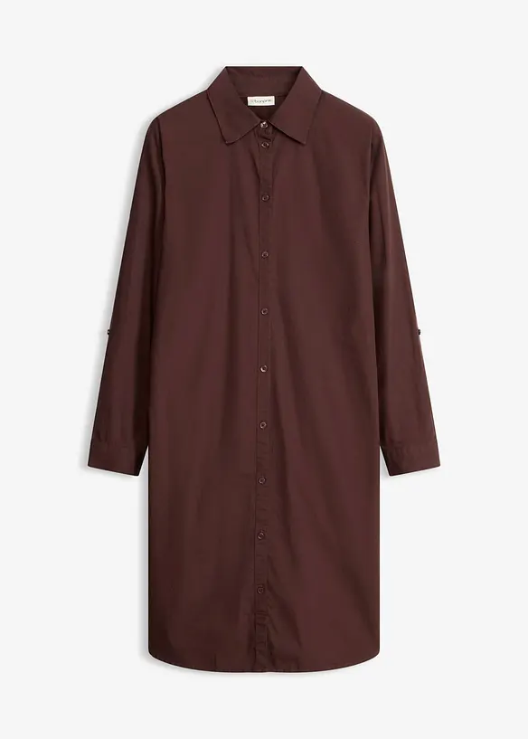 Robe-chemise en popeline de coton, bonprix