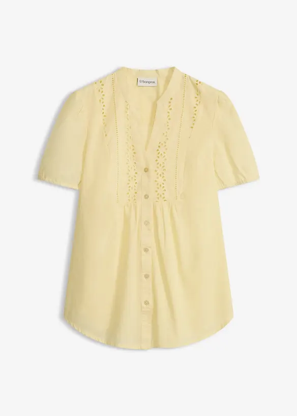 Bluse mit Lochstickerei, bonprix