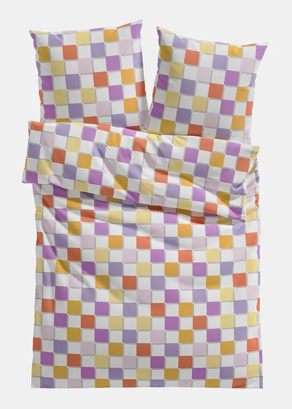 Parure de lit en coton m&eacute;lang&eacute;, bonprix