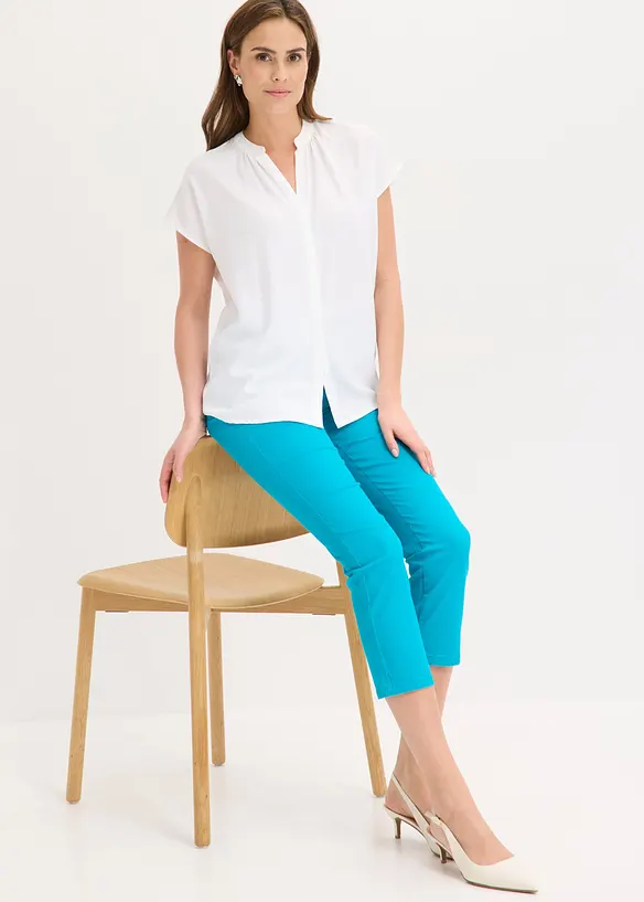 Pantalon 7/8 &agrave; taille &eacute;lastiqu&eacute;e, bonprix