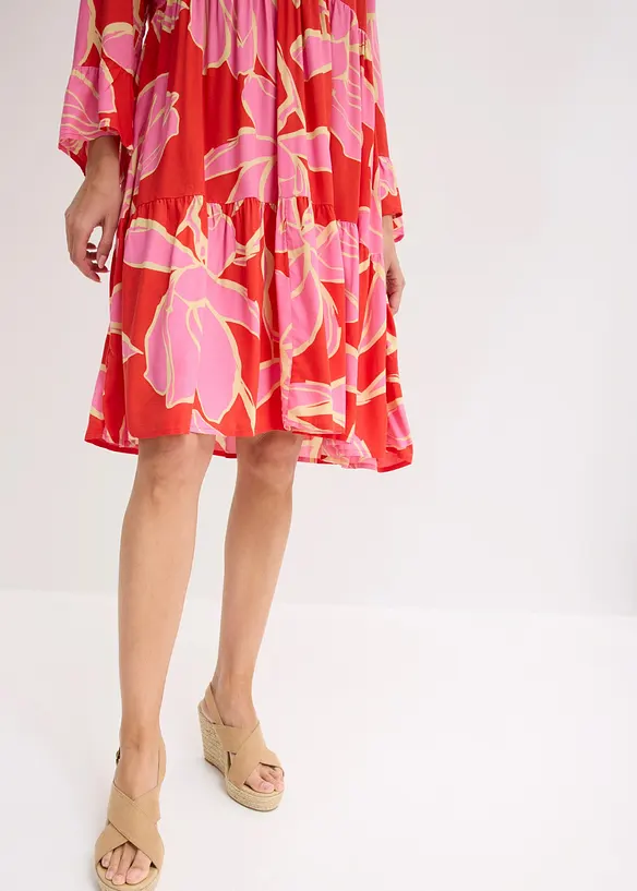 Tunika-Kleid aus flie&szlig;ender Viskose, bonprix