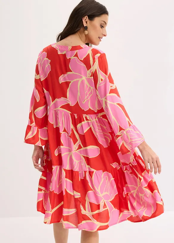 Tunika-Kleid aus flie&szlig;ender Viskose, bonprix