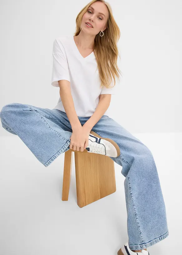 Oversize T-Shirt aus reiner Bio-Baumwolle, bonprix