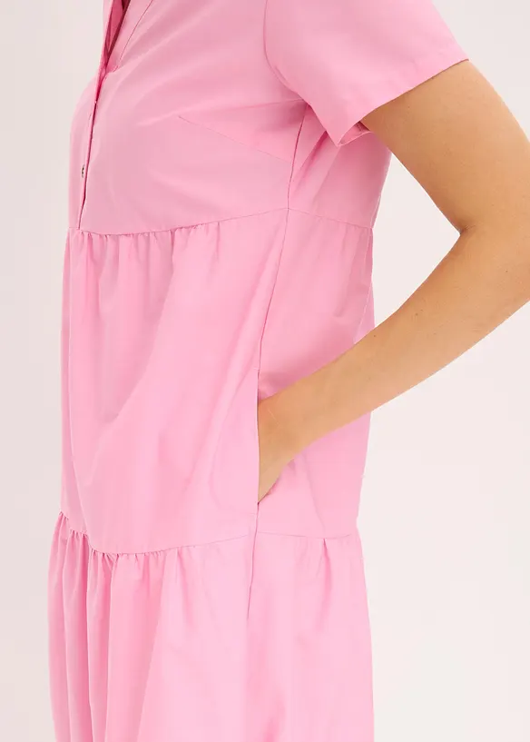 Tunika-Kleid aus reiner Baumwolle mit Lochstickerei, bonprix