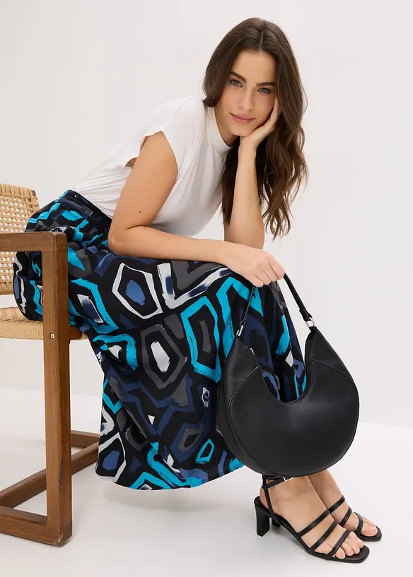 Maxirock aus flie&szlig;ender Viskose, bonprix