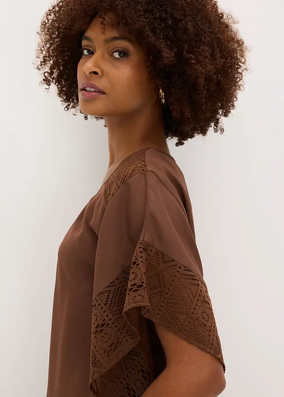 Tunikabluse mit Applikationen, bonprix