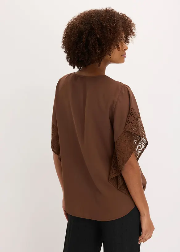 Tunikabluse mit Applikationen, bonprix