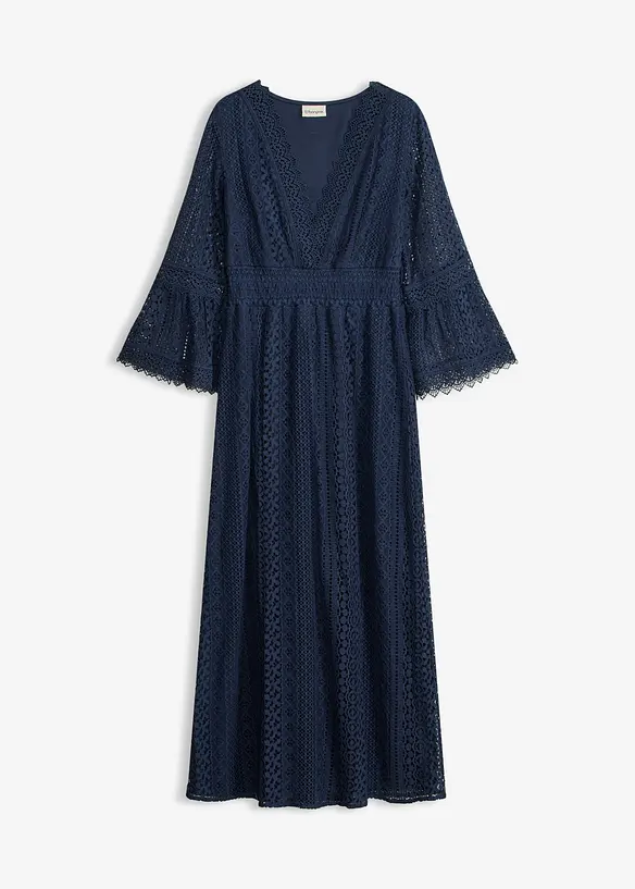 Maxikleid in Crochet-Optik, bonprix