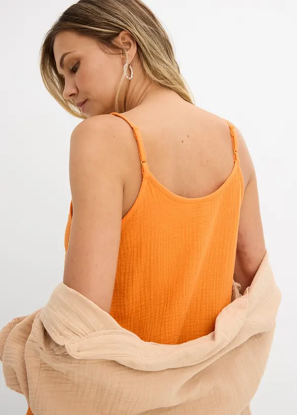 Tr&auml;gerkleid aus Musselin, bonprix