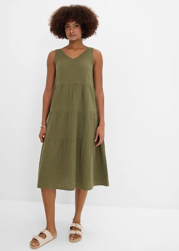 Robe en gaze 100% coton, bonprix