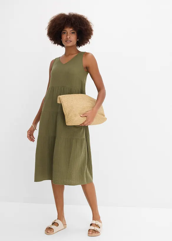 Robe en gaze 100% coton, bonprix