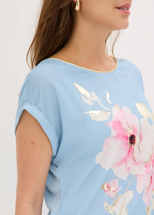 T-shirt &agrave; empi&egrave;cement tiss&eacute;, bonprix