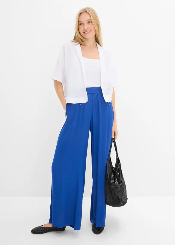 Schlupfhose aus flie&szlig;ender Viskose, bonprix