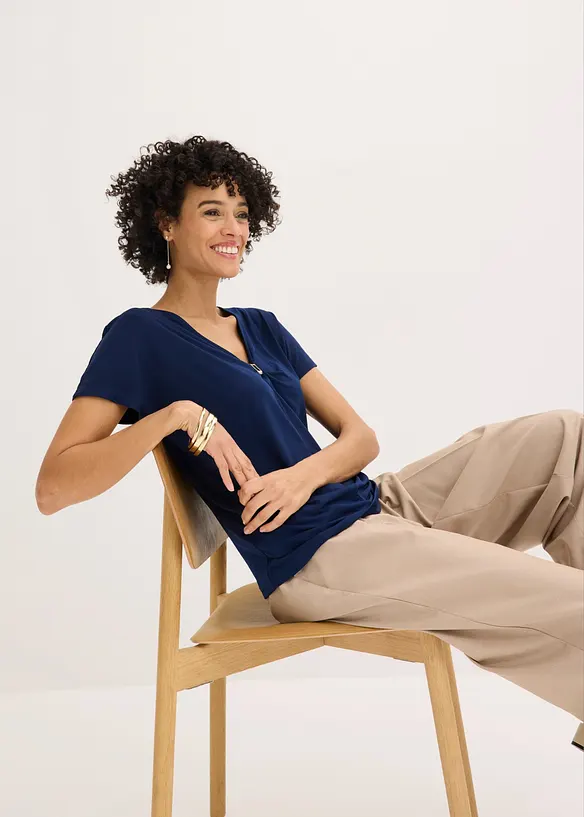 T-shirt avec anneau d&eacute;coratif, bonprix