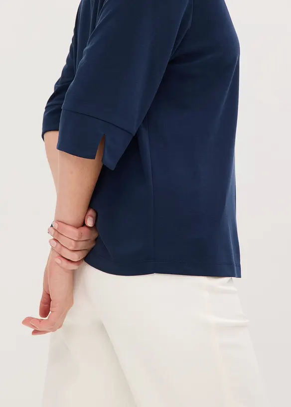 Tunique fluide en maille piqu&eacute;e de viscose, bonprix