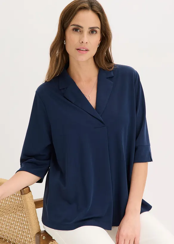 Tunique fluide en maille piqu&eacute;e de viscose, bonprix