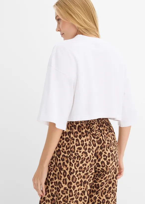 T-shirt court 100% coton, bonprix