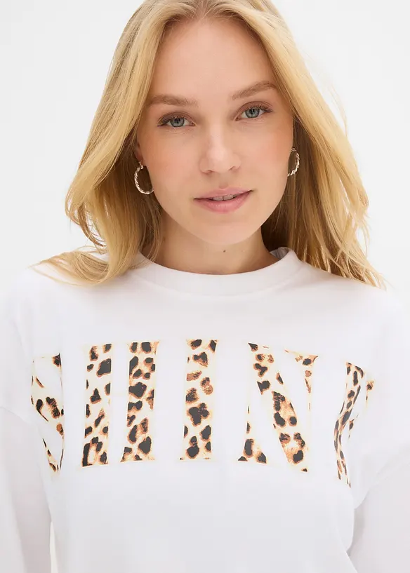 T-shirt court 100% coton, bonprix