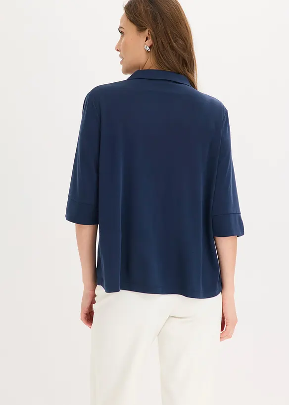 Tunique fluide en maille piqu&eacute;e de viscose, bonprix