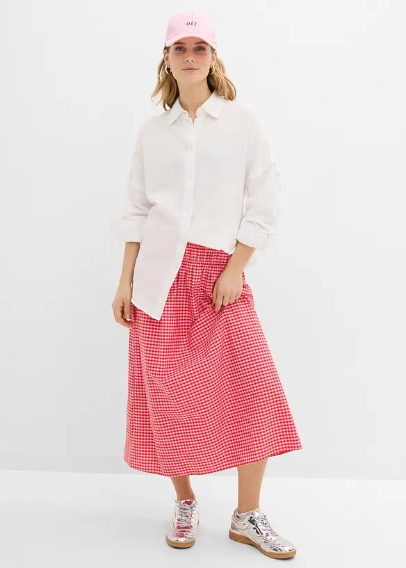 Chemise oversize en gaze de coton a&eacute;rienne, bonprix