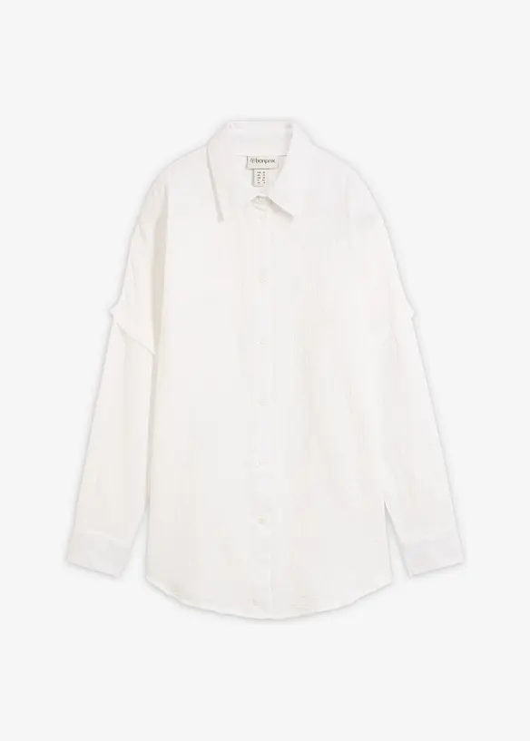 Chemise oversize en gaze de coton a&eacute;rienne, bonprix