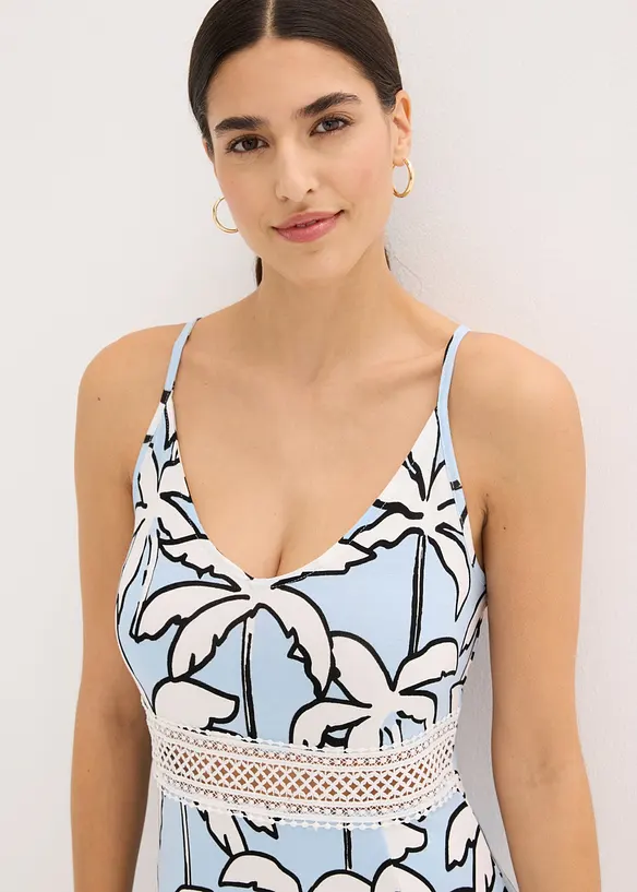 Maxikleid mit Spitzeneinsatz, bonprix