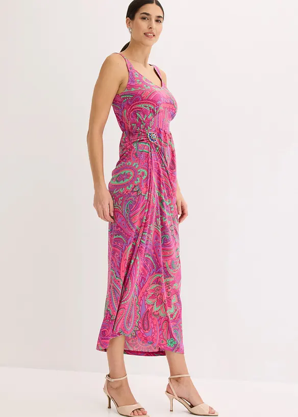 Maxikleid mit dekorativen Schmuck-Steinchen, bonprix