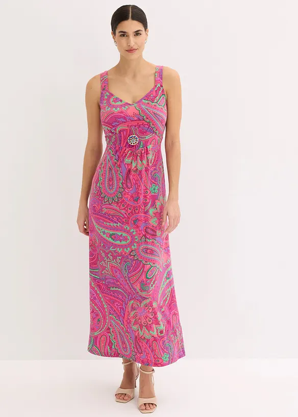 Maxikleid mit dekorativen Schmuck-Steinchen, bonprix