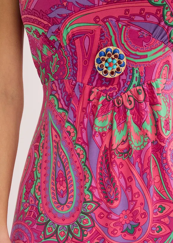 Maxikleid mit dekorativen Schmuck-Steinchen, bonprix