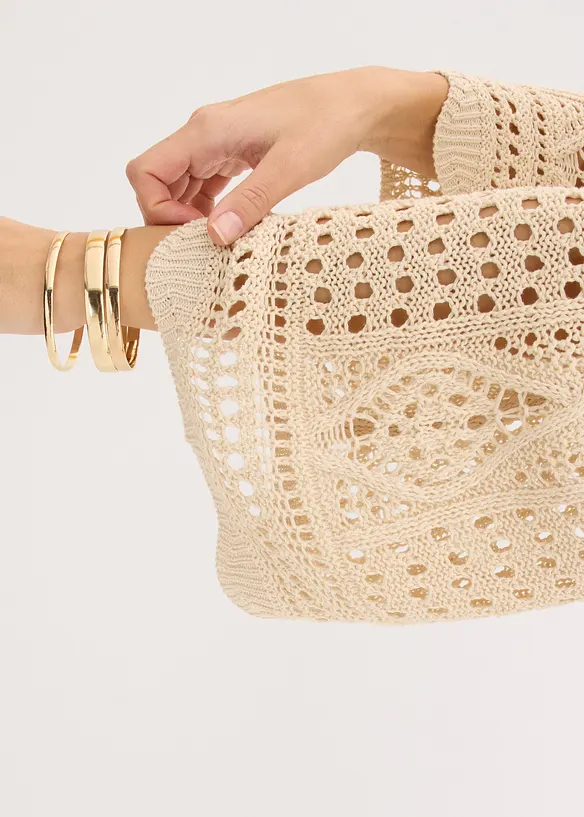 T-shirt en maille ajour&eacute;e, bonprix