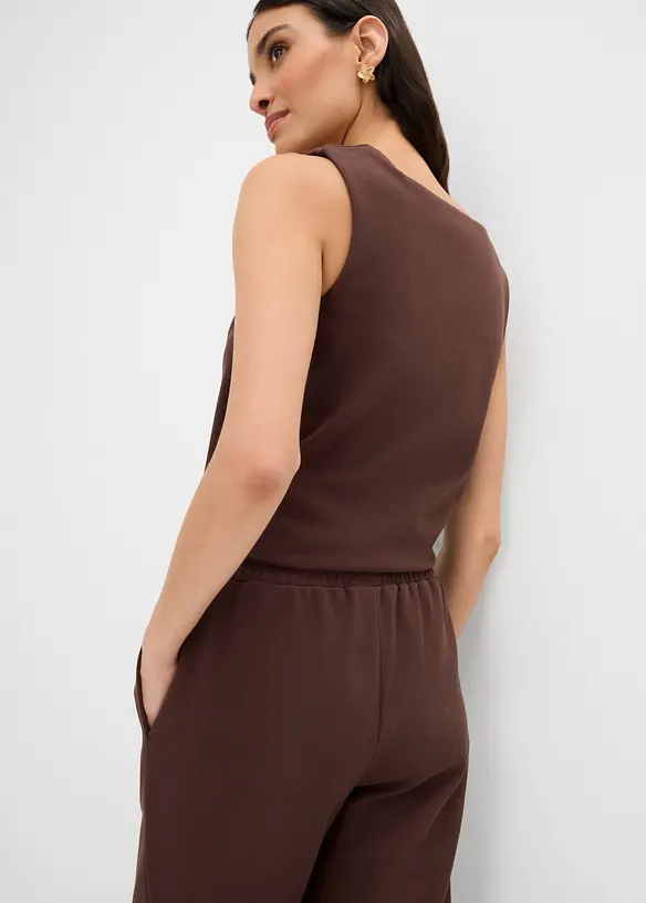 Pantalon large en tissu piqu&eacute;, bonprix