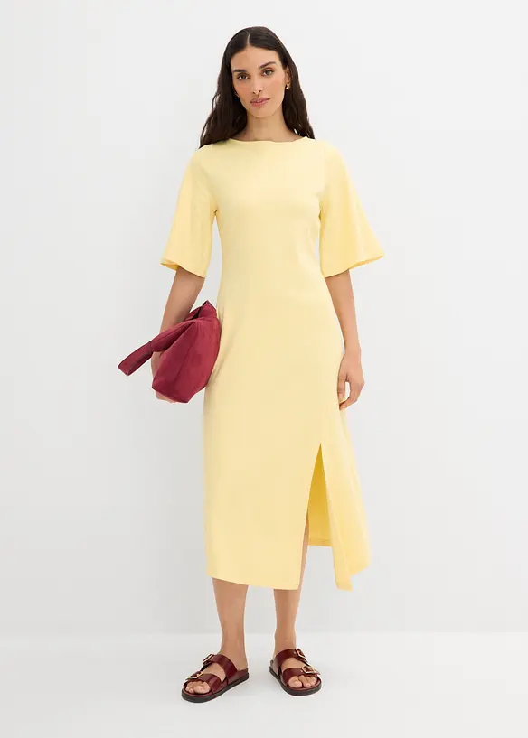 Robe fendue en jersey 100% coton, bonprix