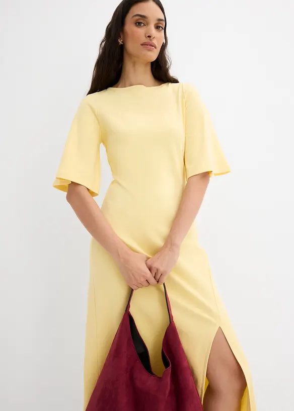 Robe fendue en jersey 100% coton, bonprix