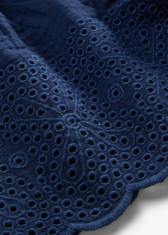 Blouse manches courtes l&eacute;g&egrave;re en gaze de coton, bonprix