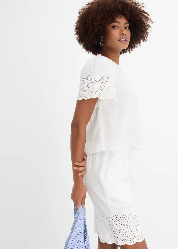 Bermuda aus luftigem Musselin, bonprix