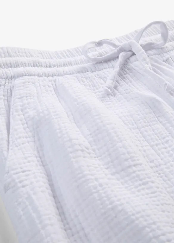 Pantalon l&eacute;ger en gaze de coton, bonprix