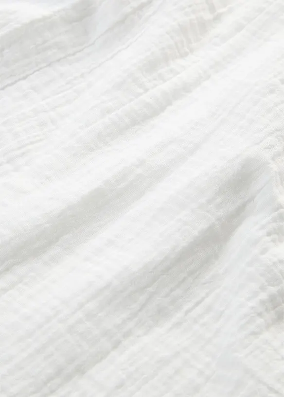 Kurzarmbluse aus luftigem Musselin, bonprix