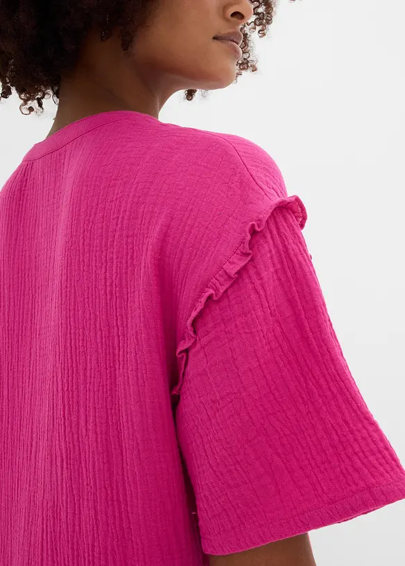 Midikleid aus weichem Musselin, bonprix