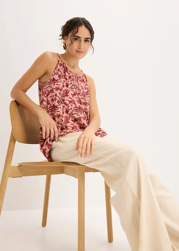 Top &agrave; fines bretelles en viscose, bonprix