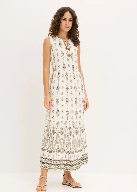 Maxikleid aus flie&szlig;ender Viskose, bonprix