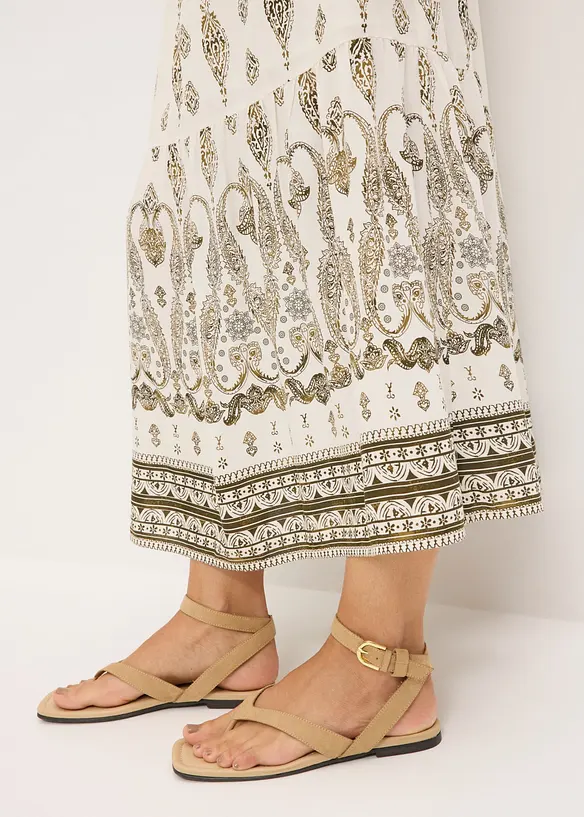 Maxikleid aus flie&szlig;ender Viskose, bonprix