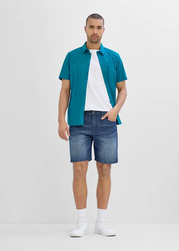 Stretch-Kurzarmhemd in Slim Fit, bonprix