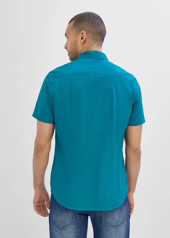 Stretch-Kurzarmhemd in Slim Fit, bonprix