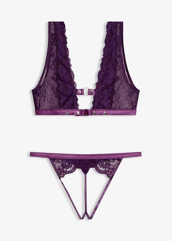 Bustier und Tanga String Ouvert (2-tlg.Set), bonprix
