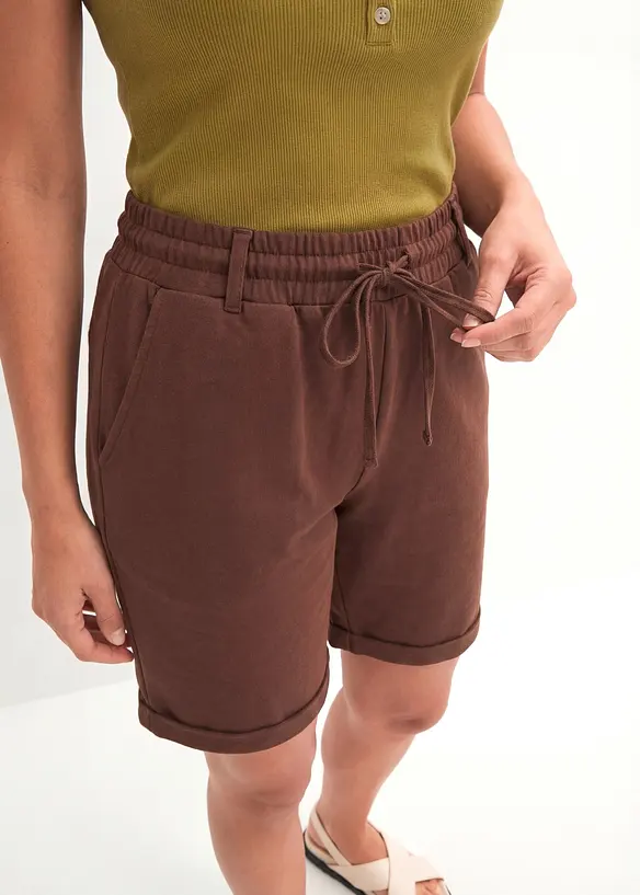 Sweat-Bermuda aus reiner Bio-Baumwolle, bonprix