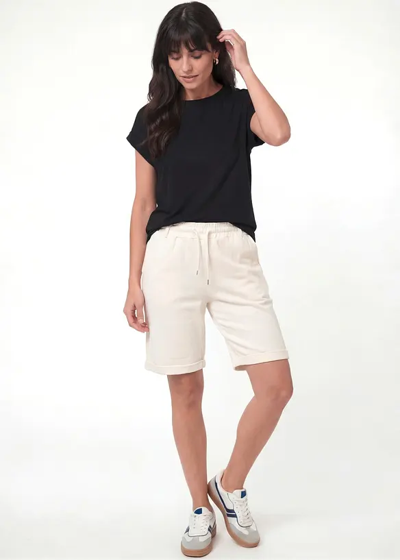 Sweat-Bermuda aus reiner Bio-Baumwolle, bonprix