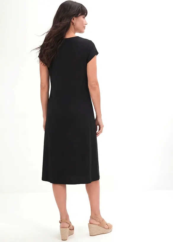 Shirtkleid aus elastischem Baumwoll-Mix, bonprix