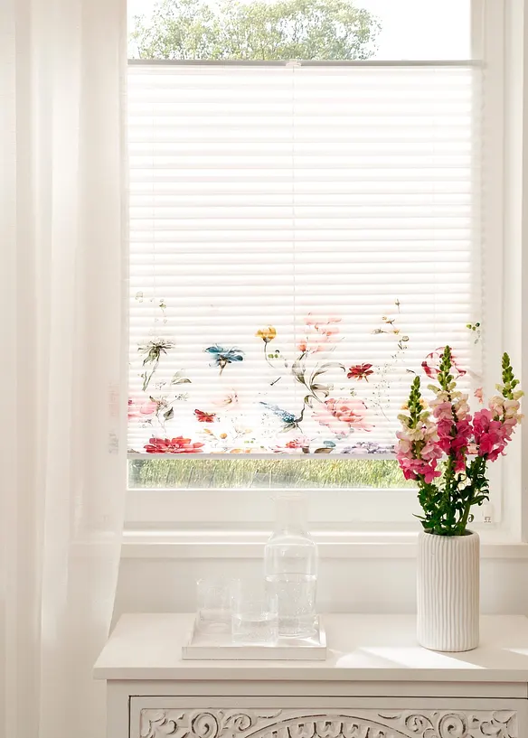 Store pliss&eacute; avec imprim&eacute; floral, bonprix