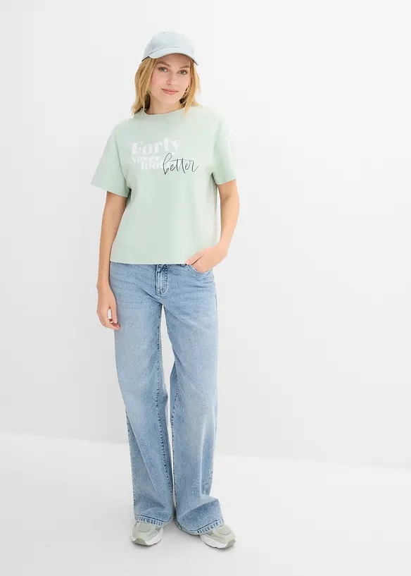 T-shirt large 100% coton, bonprix
